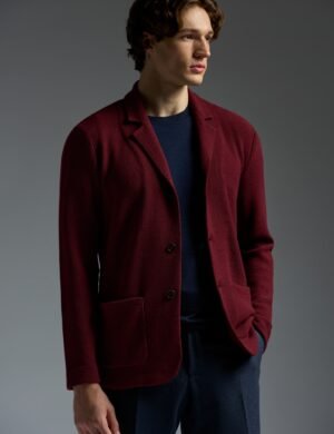 Knitted sweater blazer