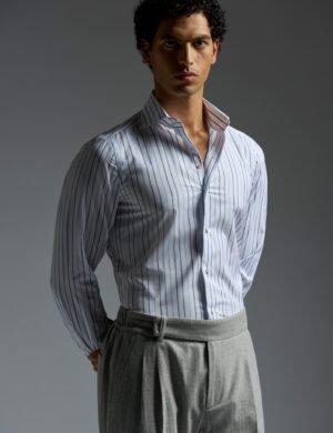 White striped blend shirt