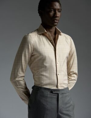 Men's business striped blend shirt